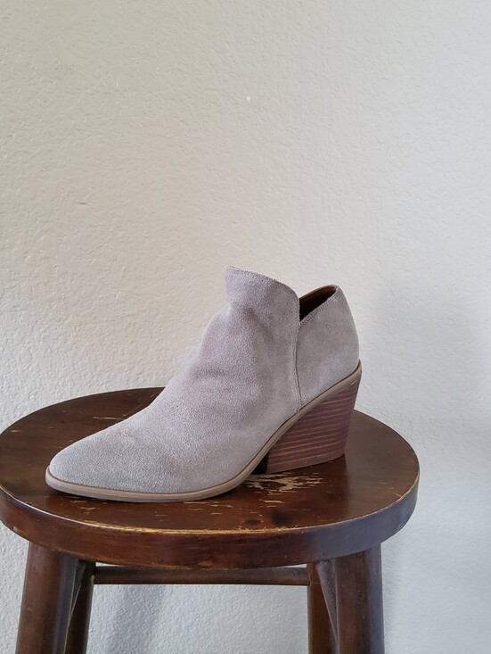 Lucky Brand Shoes - Lucky Brand Stayci Taupe Suede Ankle Booties - Size 9.5M NWOB​